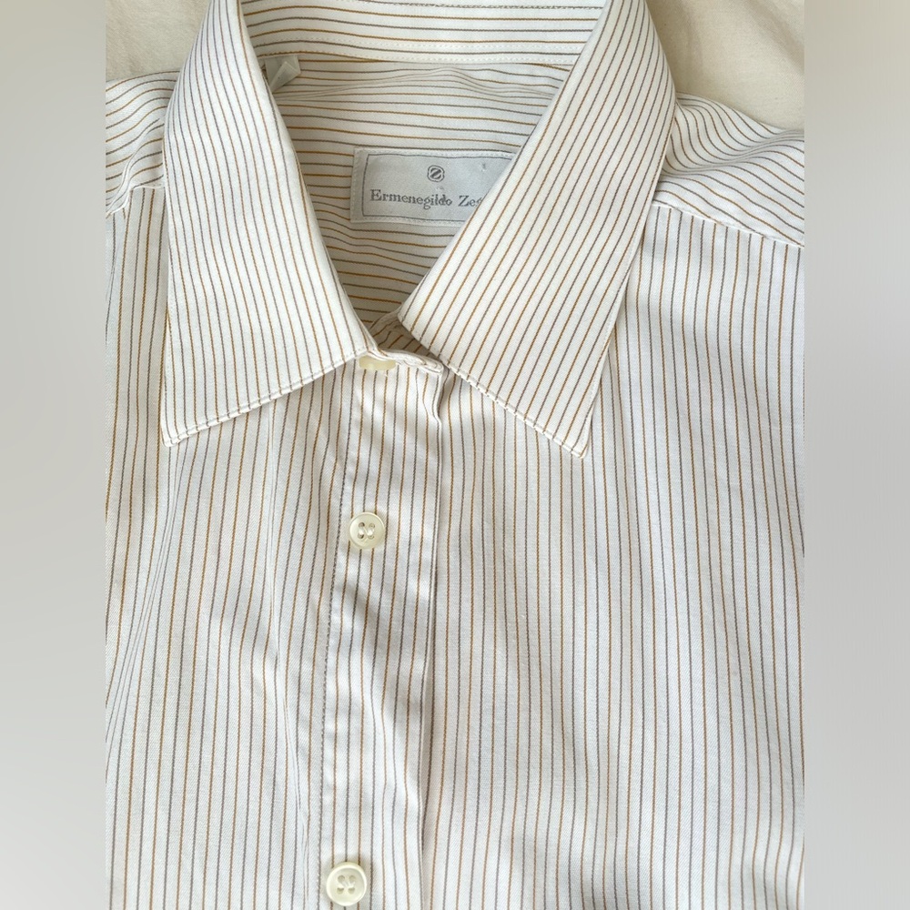 Ermenegildo Zegna Striped Cotton Shirt